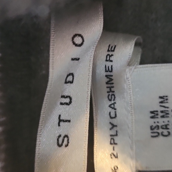 Max Studio Brown Cowl Neck Cashmere Sweater - Picture 5 of 6